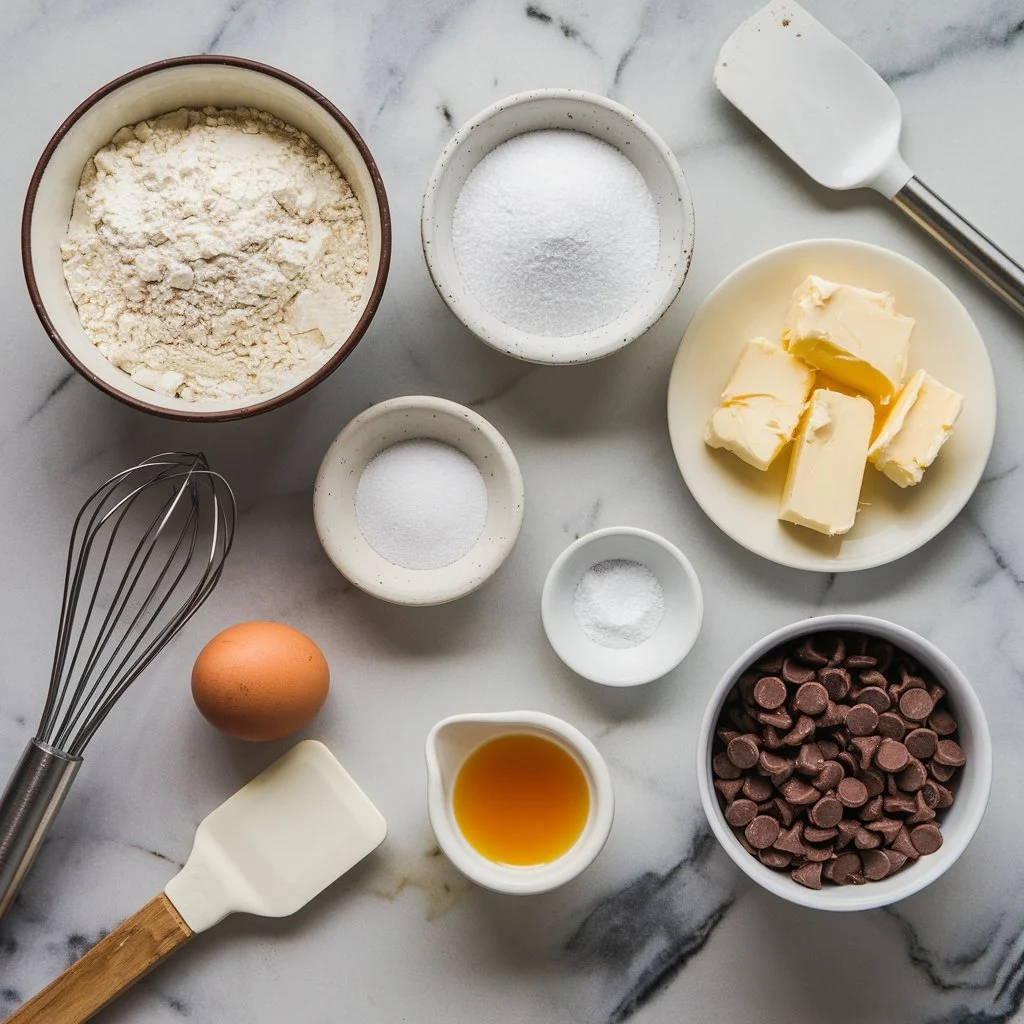 Ingredients for chocolate chip cookies no brown sugar